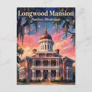 Landhuis Longwood Mississippi Briefkaart