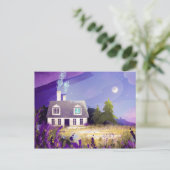 Landhuis met een schoorsteen briefkaart (Staand voorkant)