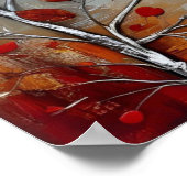 Landhuis op de heuvel grunge Ai art Poster (Hoek)