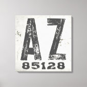 Landhuis Rustieke Staat Postcode Arizona Canvas Afdruk (Voorkant)