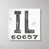 Landhuis Rustieke Staat Postcode Illinois Canvas Afdruk (Voorkant)