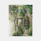 Landhuis Tuin Put Fleece Deken (Voorkant)