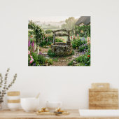 Landhuis Tuin Put Poster (Keuken)