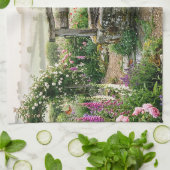 Landhuis Tuin Waterput Theedoek (Gevouwen)