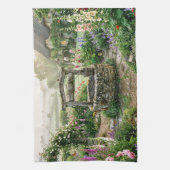 Landhuis Tuin Waterput Theedoek (Verticaal)