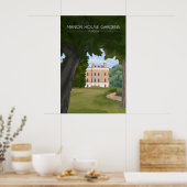 Landhuis Tuinen Londen Reisposter Poster (Keuken)
