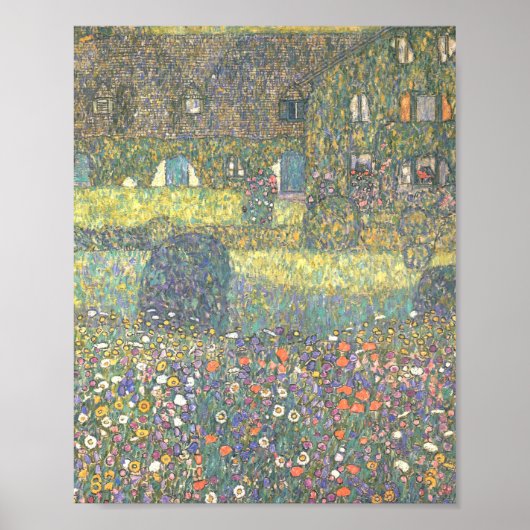Landhuis van Attersee Gustav Klimt Poster (Voorkant)