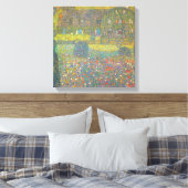 Landhuis van de Attersee van Gustav Klimt Canvas Afdruk (Insitu (Slaapkamer))