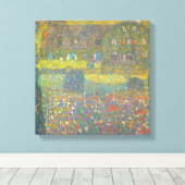 Landhuis van de Attersee van Gustav Klimt Canvas Afdruk (Insitu (Houten vloer))