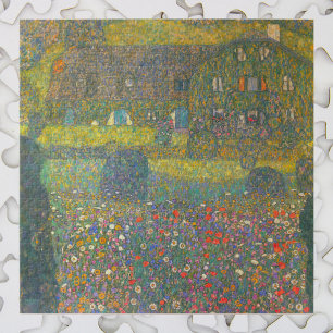 Landhuis van de Attersee van Gustav Klimt Legpuzzel