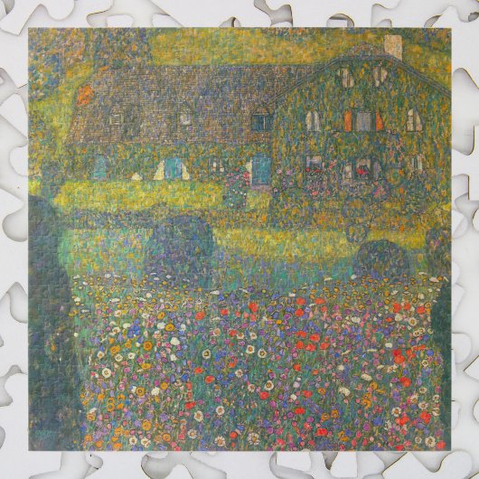 Landhuis van de Attersee van Gustav Klimt Legpuzzel