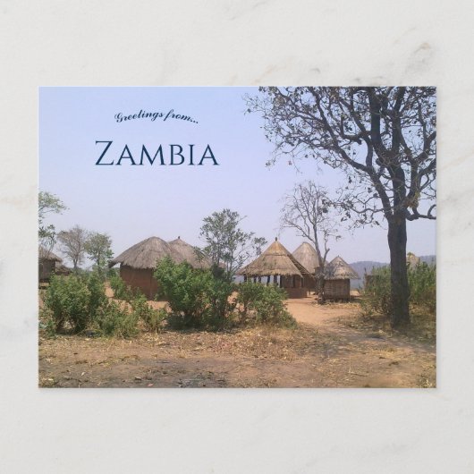 Landhuizen in Zambia Briefkaart (Voorkant)