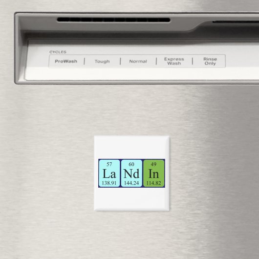Landin Periodic table name magnet (Insitu (Vaatwasser))