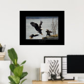 LANDING BALD EAGLE Foto Poster (Thuiskantoor)