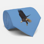 Landing Bald Eagle Wildife Foto Art Stropdas (Opgerold)