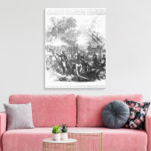 Landing De Soto in Florida Canvas Afdruk (Insitu (Woonkamer))