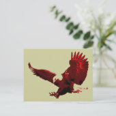 Landing Eagle - Eagle in Flight Briefkaarten (Staand voorkant)