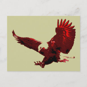 Landing Eagle - Eagle in Flight Briefkaarten