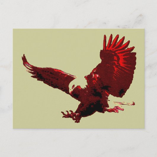 Landing Eagle - Eagle in Flight Briefkaarten (Voorkant)