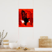 Landing Eagle Posterprint - Rode Eagle Posters (Keuken)
