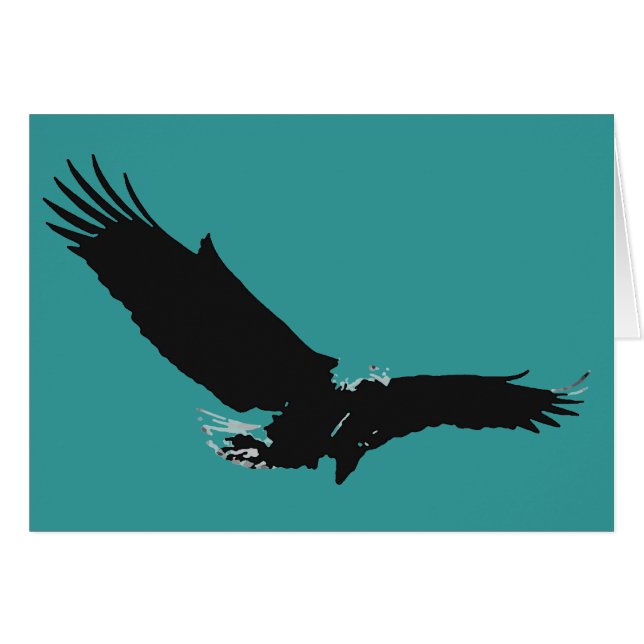 Landing Eagle Silhouette (Voorkant Horizontaal)