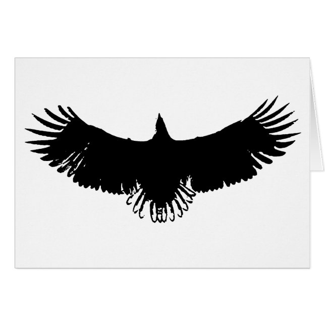 Landing Eagle Silhouette (Voorkant Horizontaal)