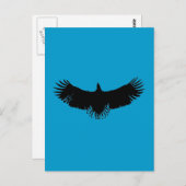 Landing Eagle Silhouette Briefkaart (Voorkant / Achterkant)