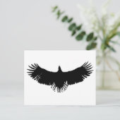 Landing Eagle Silhouette Briefkaart (Staand voorkant)