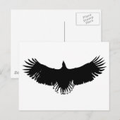 Landing Eagle Silhouette Briefkaart (Voorkant / Achterkant)