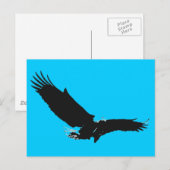 Landing Eagle Silhouette Briefkaart (Voorkant / Achterkant)