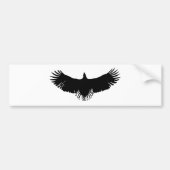 Landing Eagle Silhouette Bumpersticker (Voorkant)