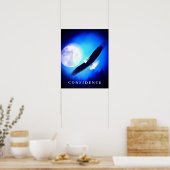 Landing Eagle Vertrouwen Blue Night Art Posters (Keuken)