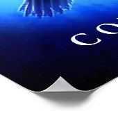 Landing Eagle Vertrouwen Blue Night Art Posters (Hoek)