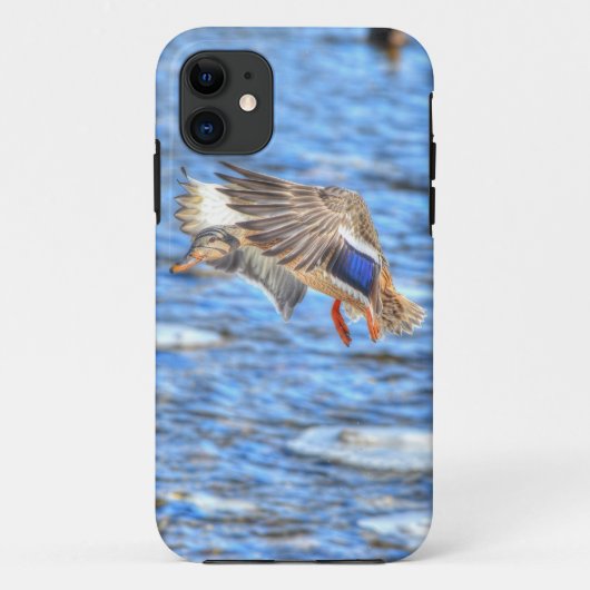 Landing Mallard Duck Wildlife Foto Case-Mate iPhone Case (Achterkant)