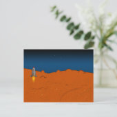 landing op Mars Briefkaart (Staand voorkant)
