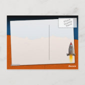 landing op Mars Briefkaart (Achterkant)