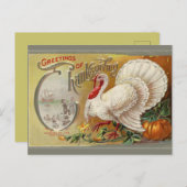  landing van de Puriteinen Thanksgiving Briefkaart (Voorkant / Achterkant)