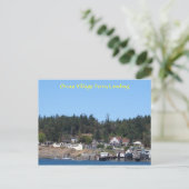 Landing van het orcas Village Ferry Briefkaart (Staand voorkant)