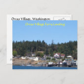 Landing van het orcas Village Ferry Briefkaart (Voorkant / Achterkant)