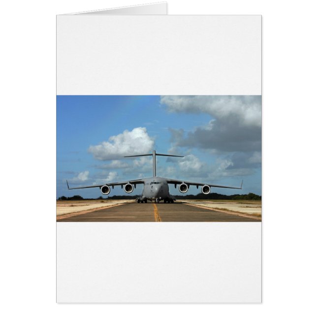 landing van militair vrachtvliegtuig (Voorkant)