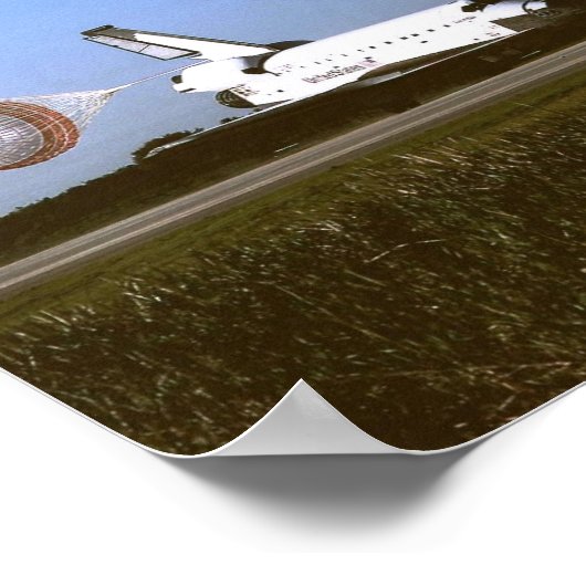Landing van Space Shuttle Columbia (STS-62) Poster (Hoek)