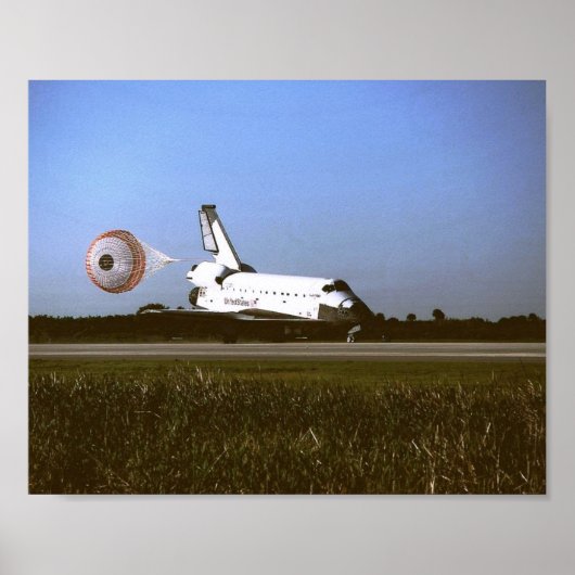 Landing van Space Shuttle Columbia (STS-62) Poster (Voorkant)