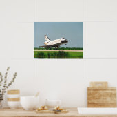 Landing van Space Shuttle Discovery (STS-105) Poster (Keuken)
