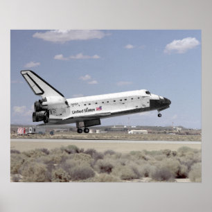 Landing van Space Shuttle Discovery (STS-64) Poster
