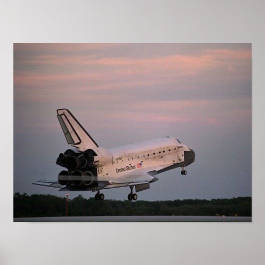 Landing van Space Shuttle Discovery (STS-85) Poster (Voorkant)