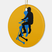 Landingsgestel - Stunt Scooter Rider Keramisch Ornament (Links)