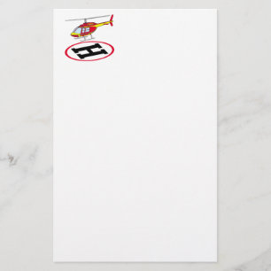 Landingshelikopter Briefpapier