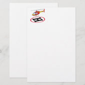 Landingshelikopter Briefpapier (Voorkant / Achterkant)