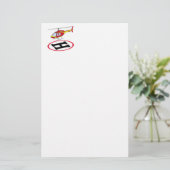 Landingshelikopter Briefpapier (Staand voorkant)