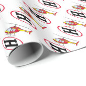 Landingshelikopter Cadeaupapier (Rol Hoek)